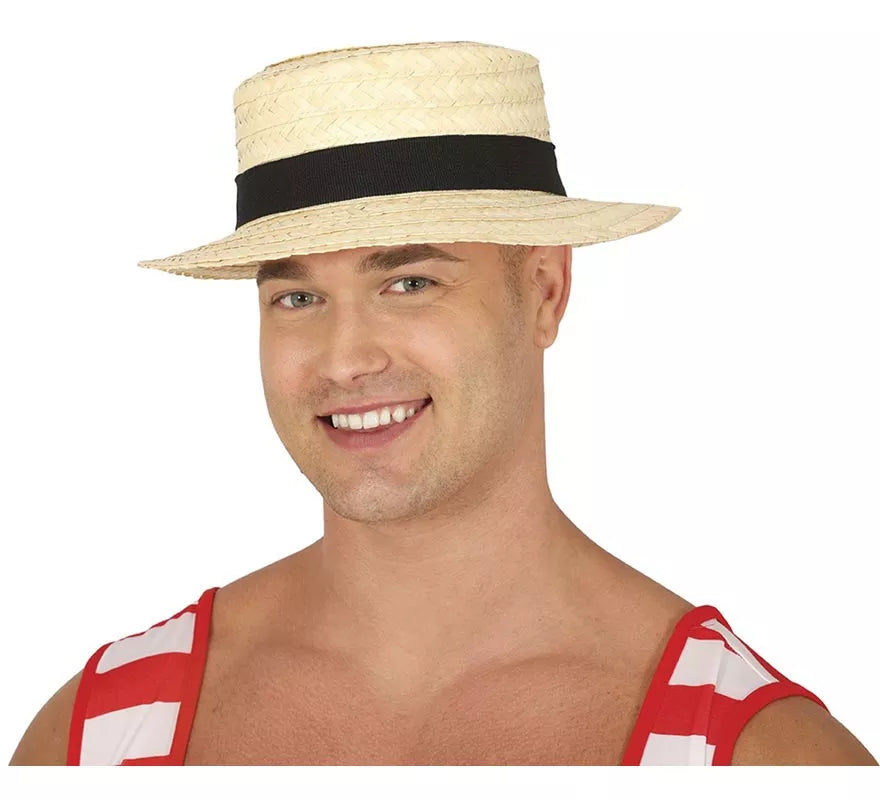 Sombrero Canotier o Gondolero