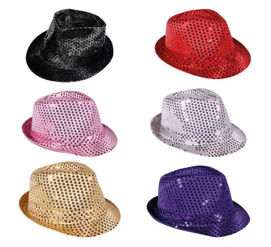 Translation missing: fr.Sombrero con lentejuelas en varios colores