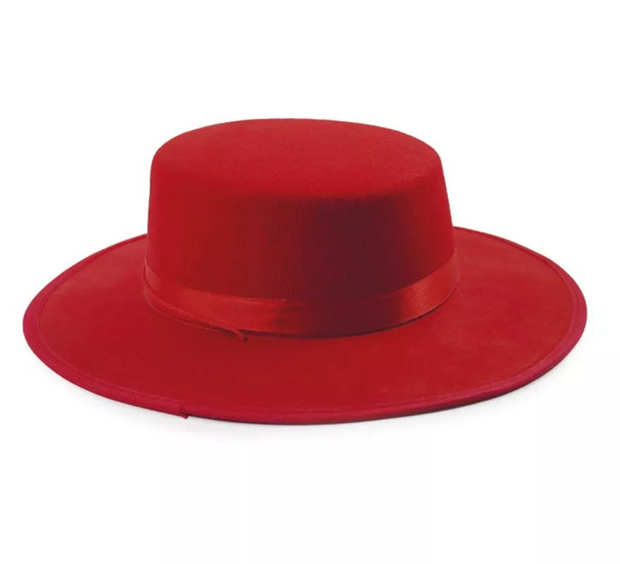 Translation missing: fr.Sombrero Cordobés de fieltro rojo infantil