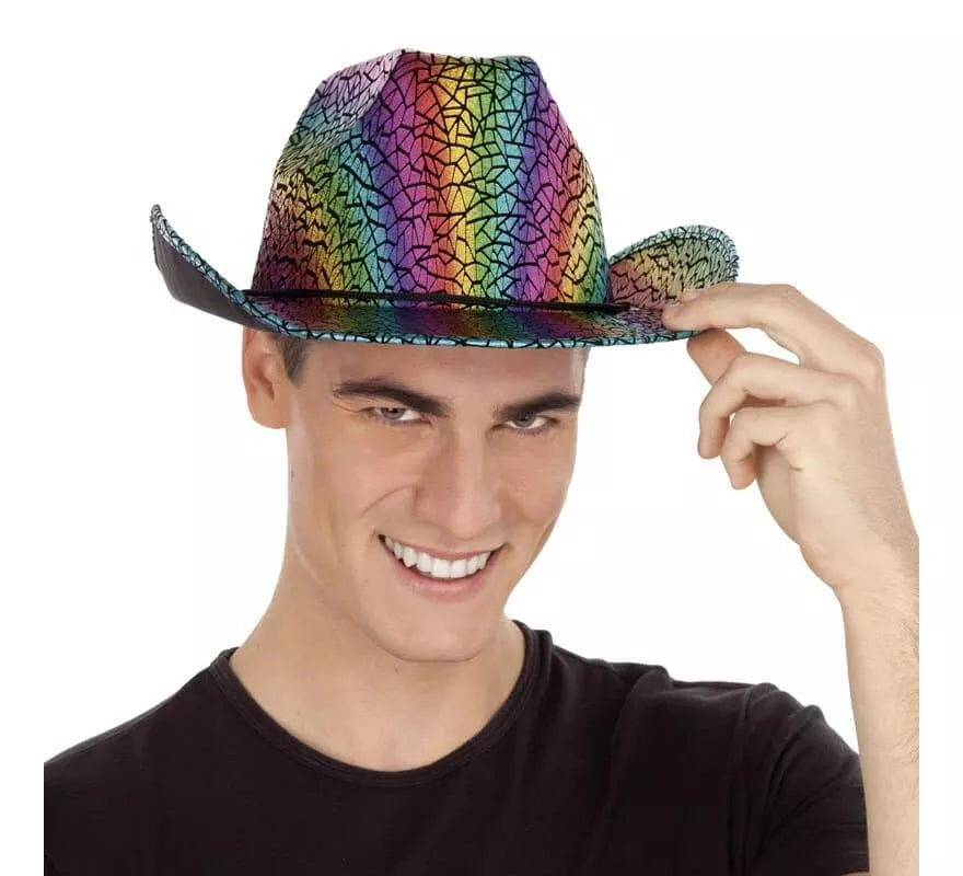 Translation missing: fr.Sombrero Cowboy Animal Print Arcoíris