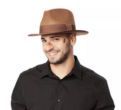 Chapeau d'archéologue aventurier marron