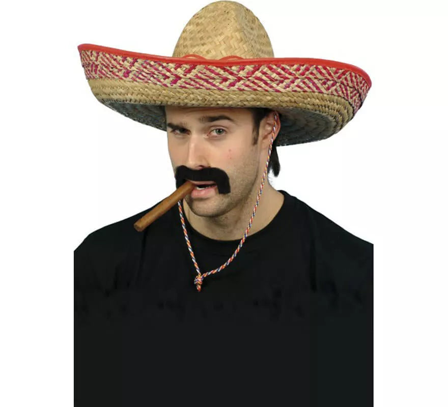 Translation missing: fr.Sombrero de Bandolero Mexicano de Paja