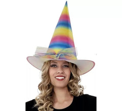 Chapeau de Sorcières Arc-en-Ciel 58 cm