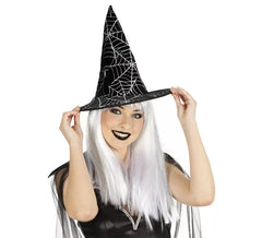 Chapeau de sorcière scintillant pour filles