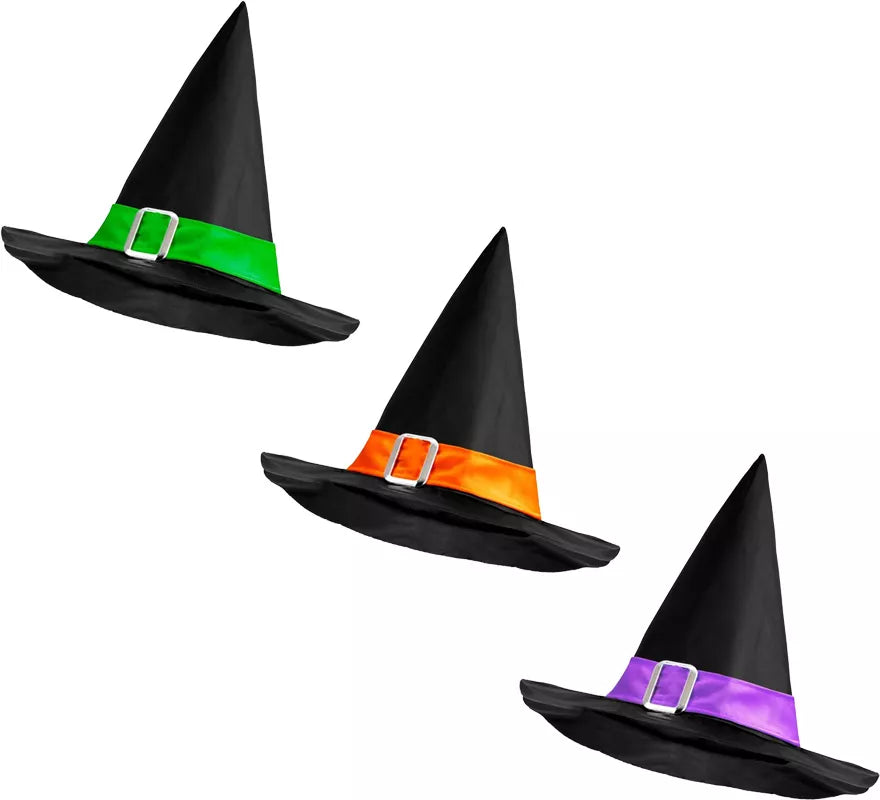 Translation missing: fr.Sombrero de Bruja con Banda y Hebilla en varios colores