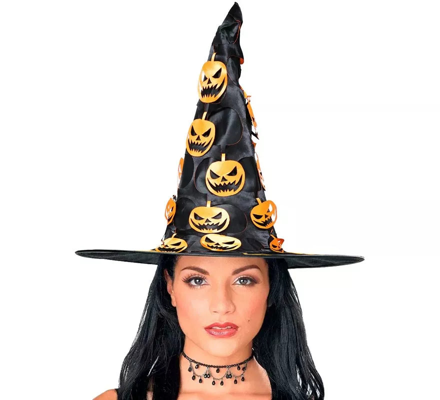 Translation missing: fr.Sombrero de Bruja con Calabaza Colgante