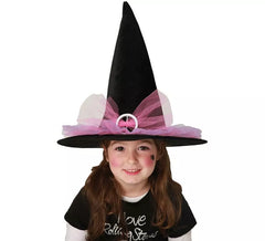 Chapeau de Sorcière avec Noeud Papillon