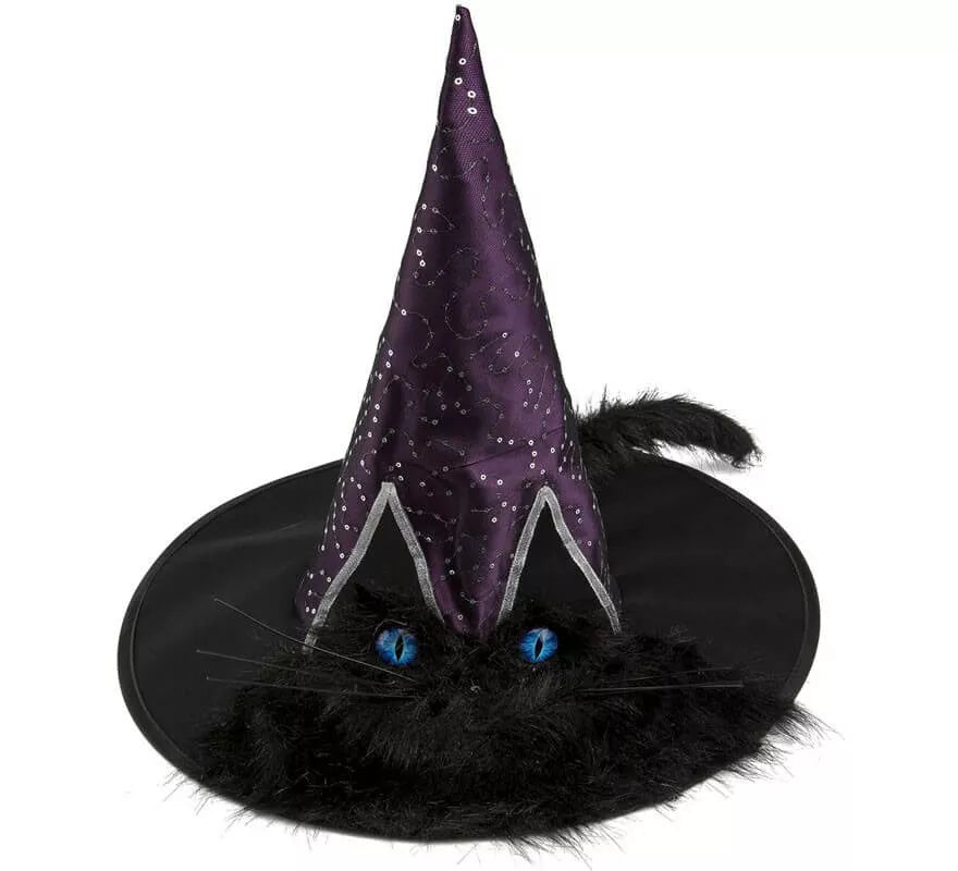 Translation missing: fr.Sombrero de Bruja con Ojos y Cola de Gato