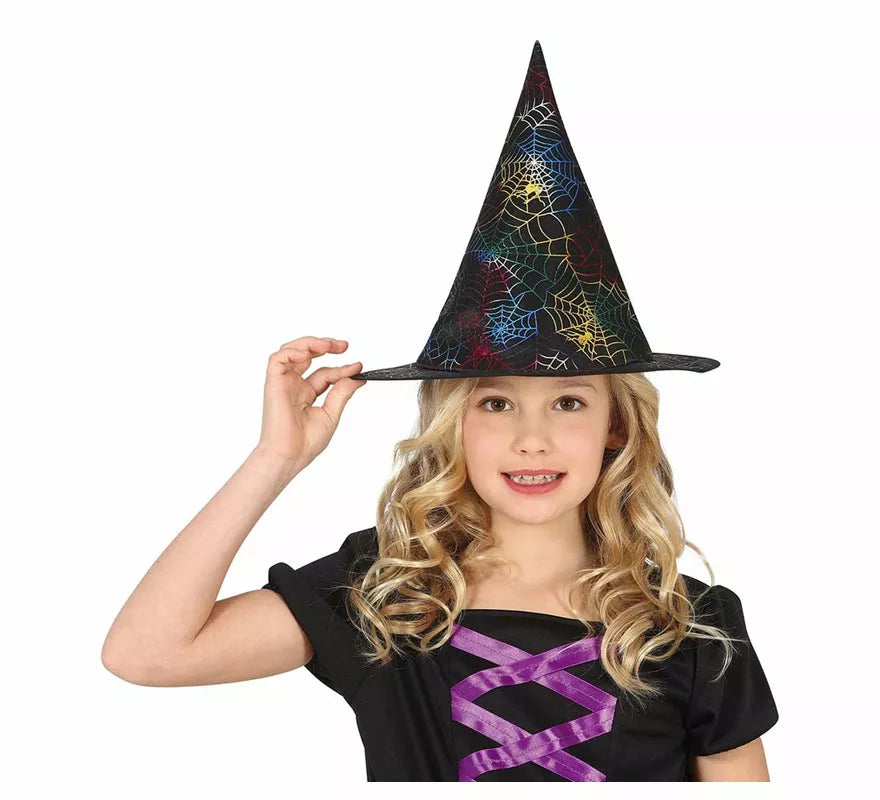 Sombrero de Bruja con Telaraña Infantil