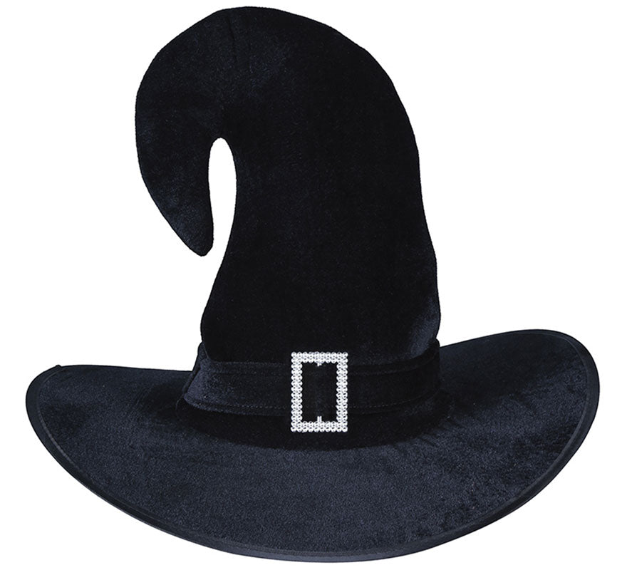 Translation missing: fr.Sombrero de Bruja Curvo Negro con Evilla