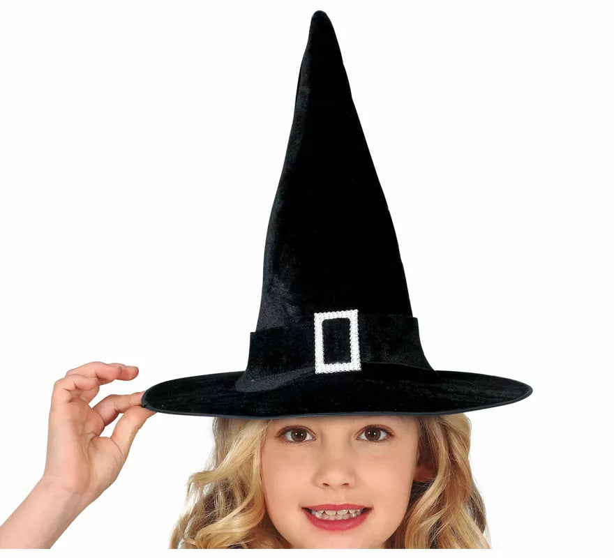 Translation missing: fr.Sombrero de Bruja Negro con Evilla Infantil