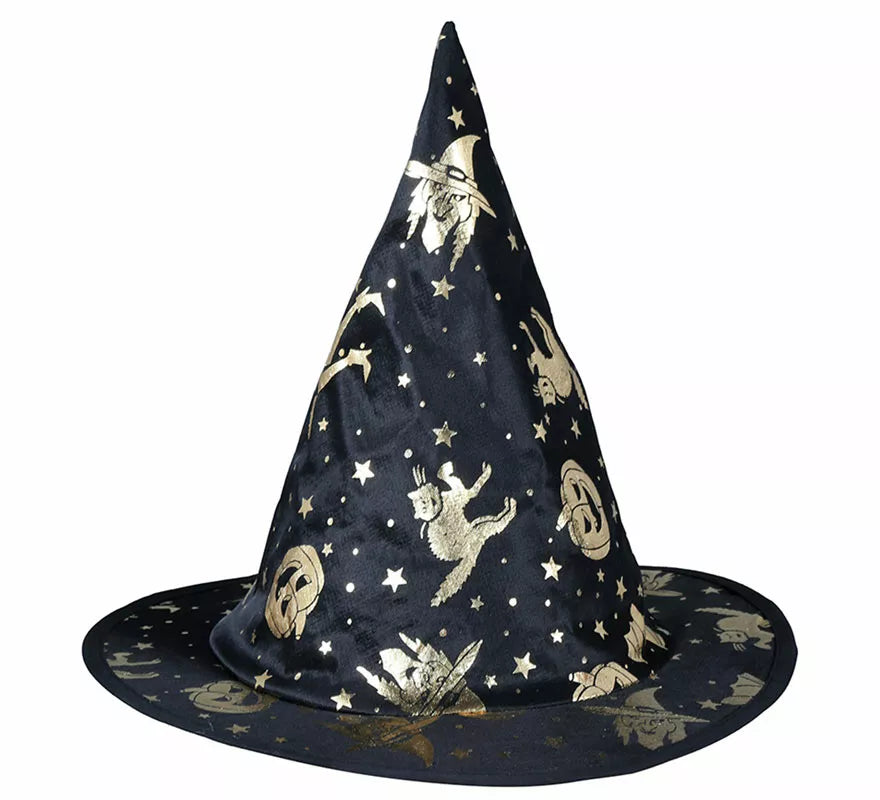 Sombrero de Bruja Negro Halloween Infantil