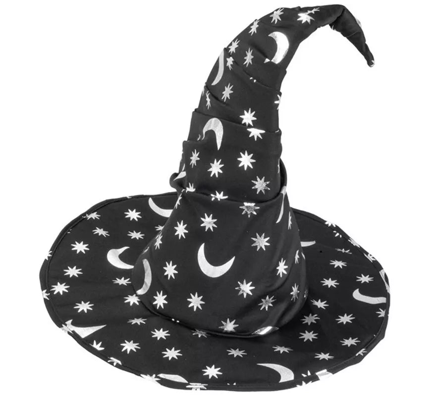 Translation missing: fr.Sombrero de Bruja o Mago con Luna y Estrellas Infantil