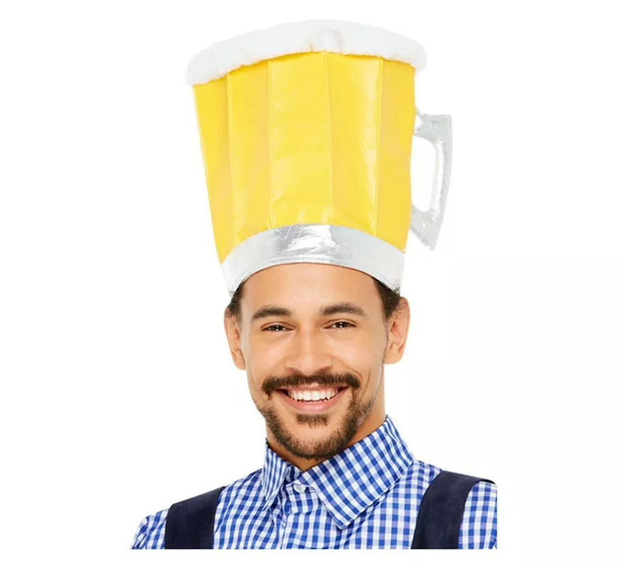 Translation missing: es.Sombrero de Cerveza Oktoberfest Amarillo con Asa