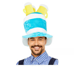 Oktoberfest bière Chapeau bleu et blanc