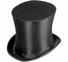 Chapeau haut-de-forme cloche en satin