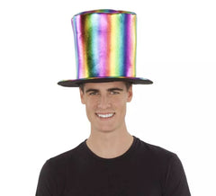 Chapeau Haut-de-Forme Arc-en-Ciel