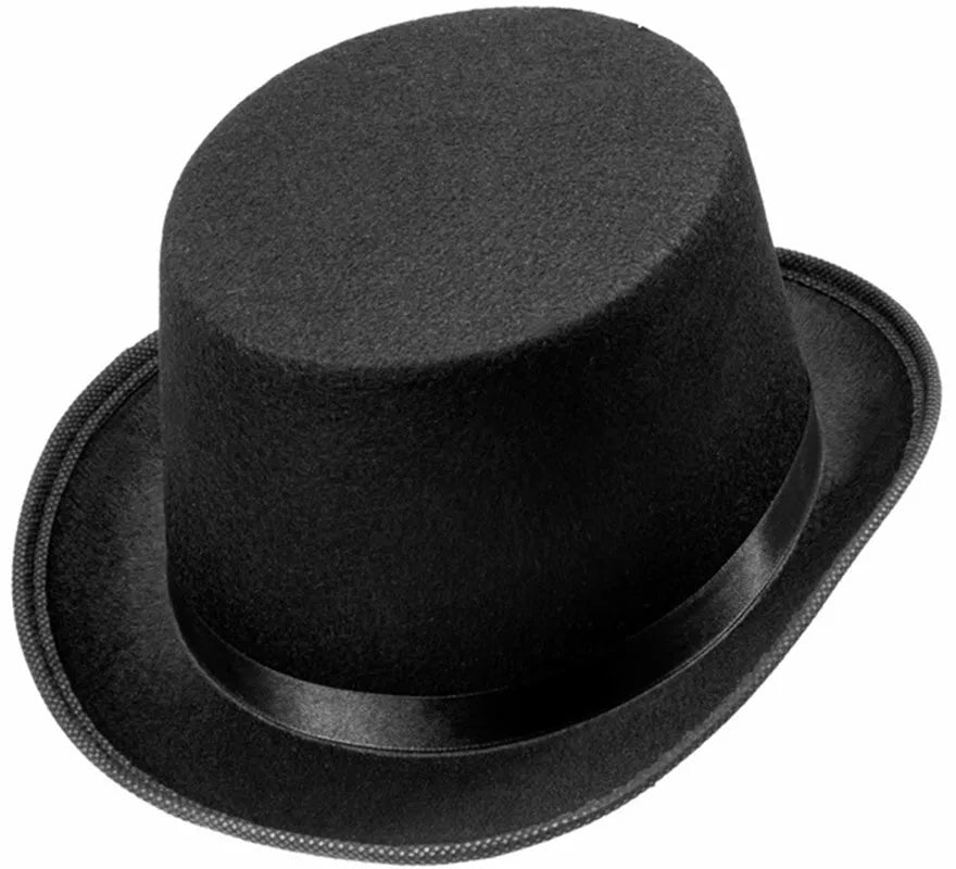Translation missing: fr.Sombrero de Copa o Chistera negro de Fieltro para niños