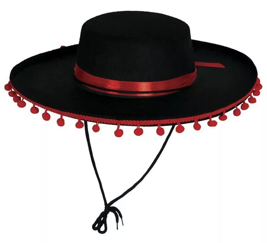 Translation missing: fr.Sombrero de Cordobés con Borlas elegante
