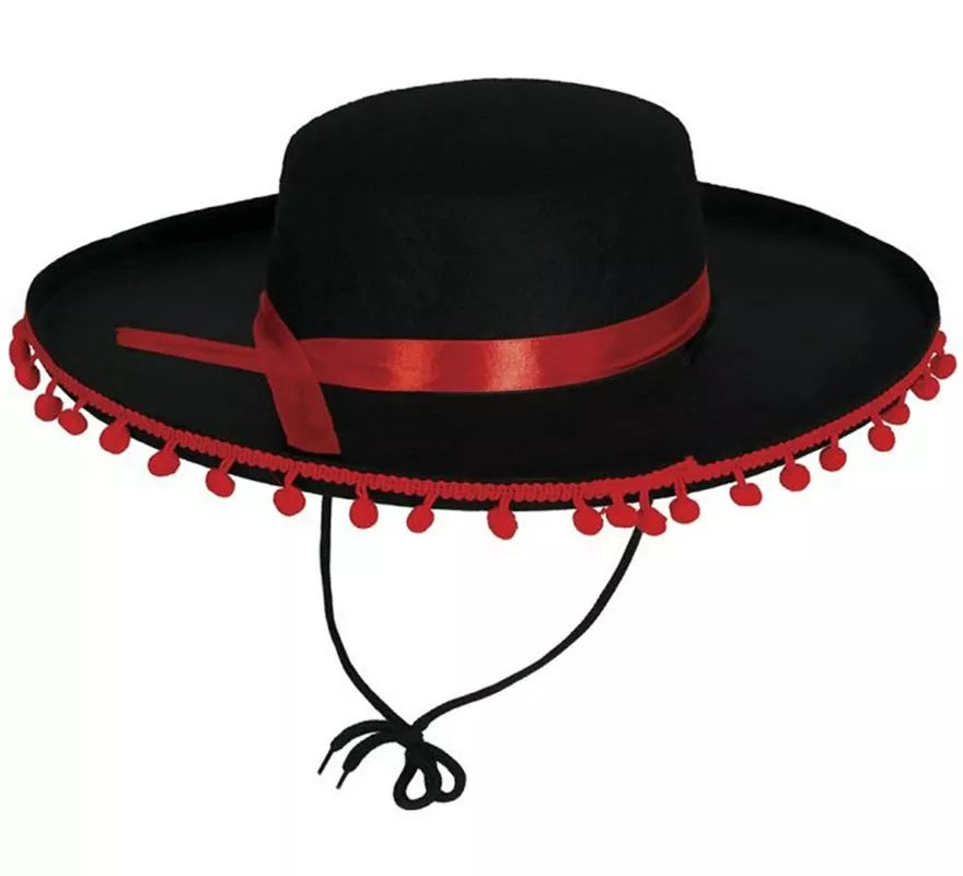Translation missing: fr.Sombrero de Cordobés con Borlas elegante