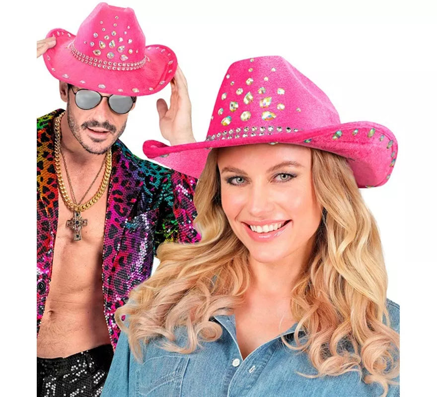 Translation missing: fr.Sombrero de Cowboy con pedrería en varios colores
