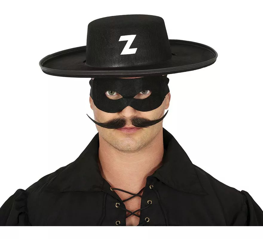 Translation missing: fr.Sombrero de El Zorro de fieltro negro
