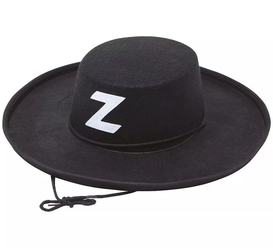 Translation missing: fr.Sombrero de El Zorro de fieltro negro