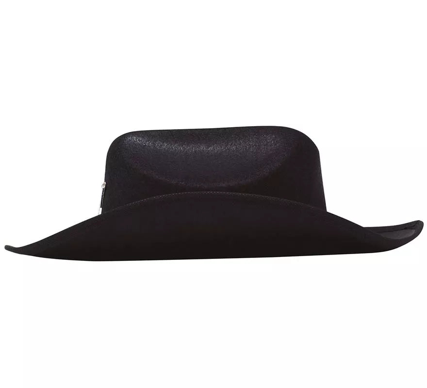 Translation missing: fr.Sombrero de fieltro Sheriff infantil negro
