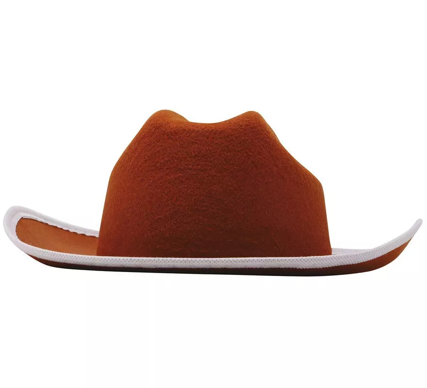 Translation missing: fr.Sombrero de fieltro Vaquero infantil marrón