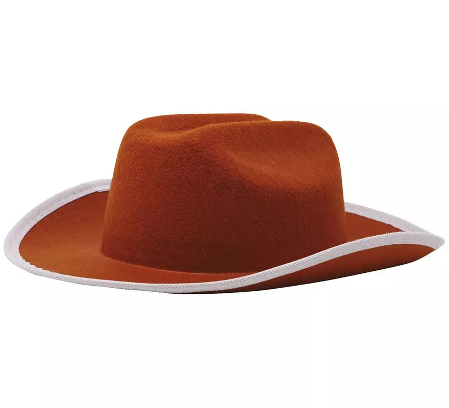 Translation missing: fr.Sombrero de fieltro Vaquero infantil marrón