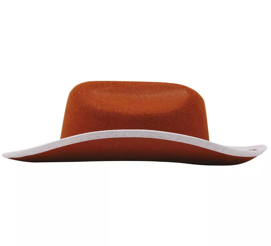 Translation missing: fr.Sombrero de fieltro Vaquero infantil marrón