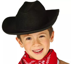 Chapeau Feutré de Cowboy Noir pour enfants