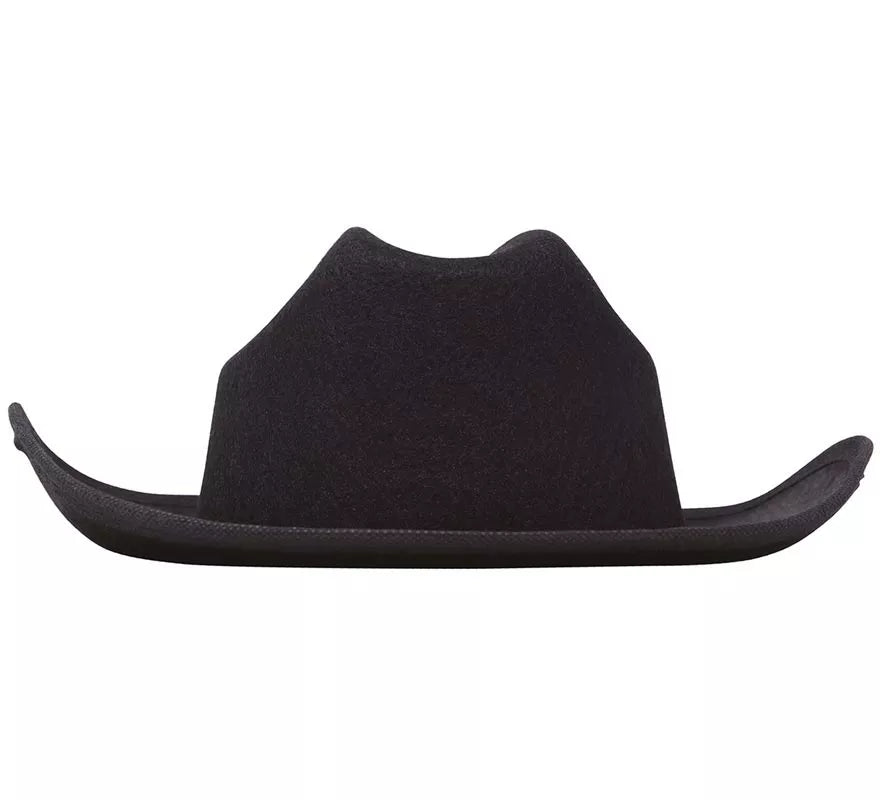Translation missing: fr.Sombrero de fieltro Vaquero infantil negro
