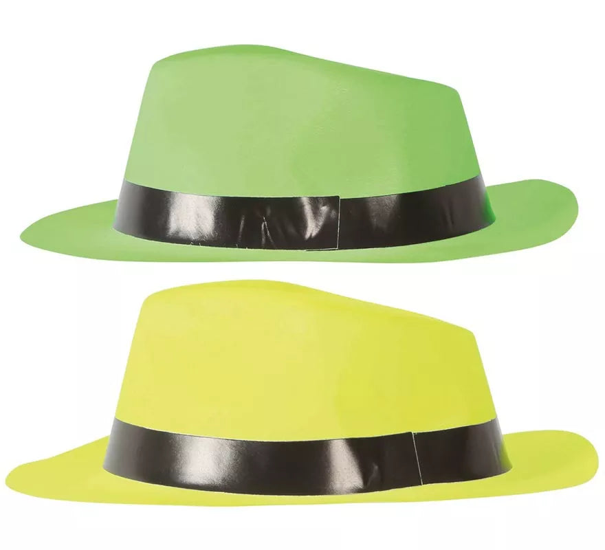 Translation missing: fr.Sombrero de Gangster de plástico colores surtidos