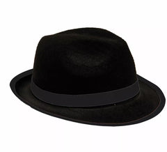 Chapeau de Gangster en Feutre Noir pour enfant