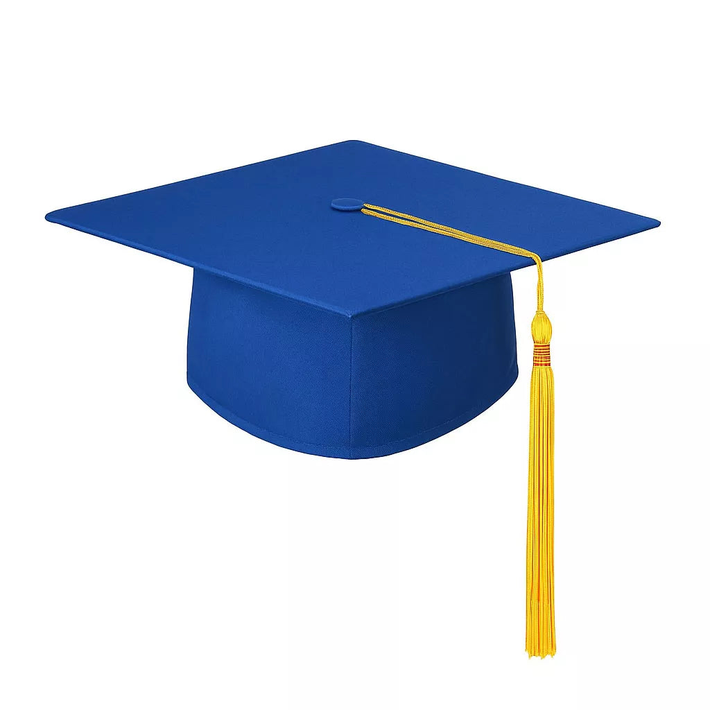 Translation missing: fr.Sombrero de Graduado azul adulto
