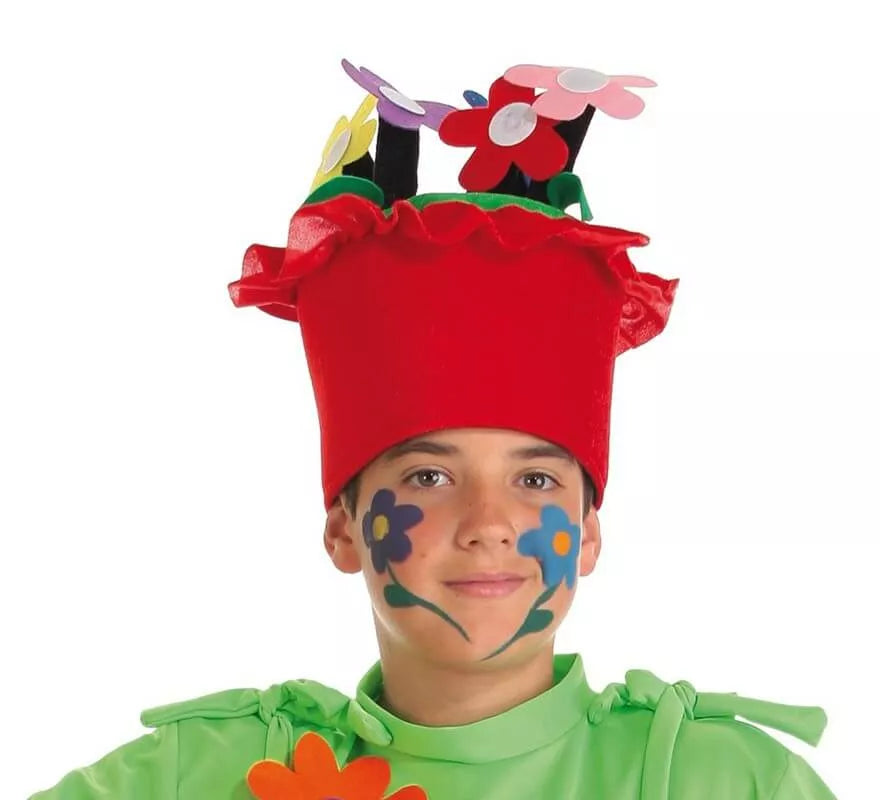 Translation missing: fr.Sombrero de Maceta con flores infantil