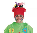 Sombrero de Maceta con flores para adultos