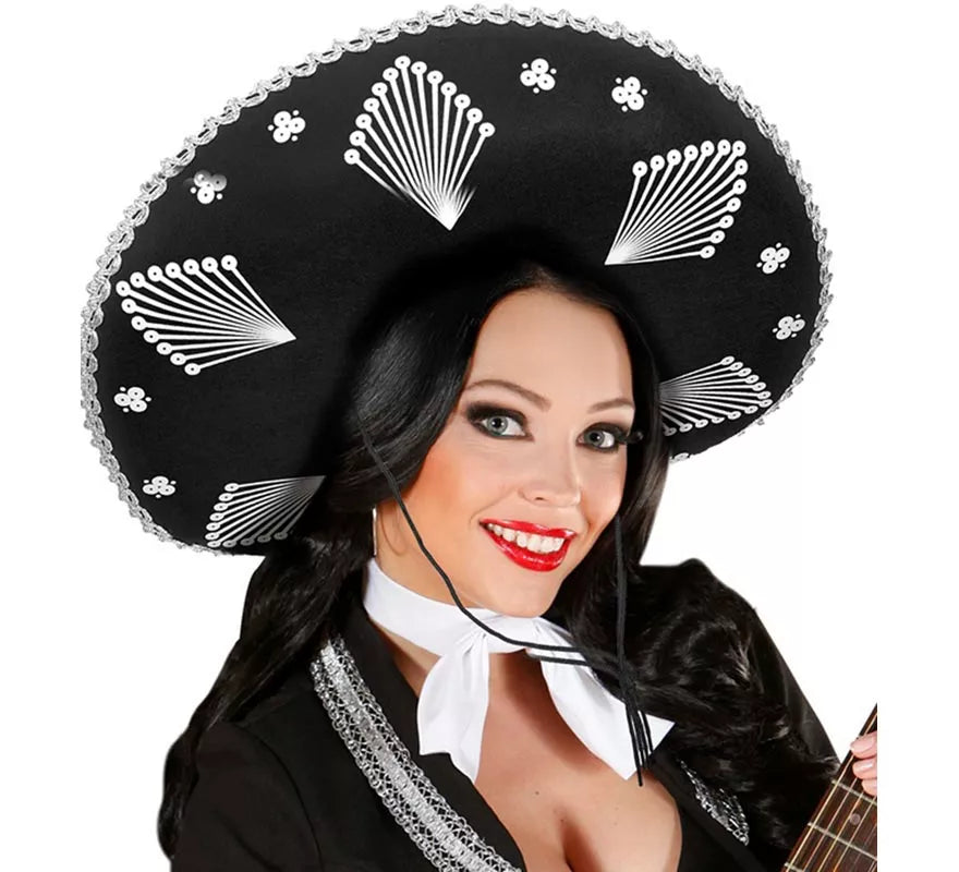 Translation missing: fr.Sombrero de Mariachi Mexicano negro adulto