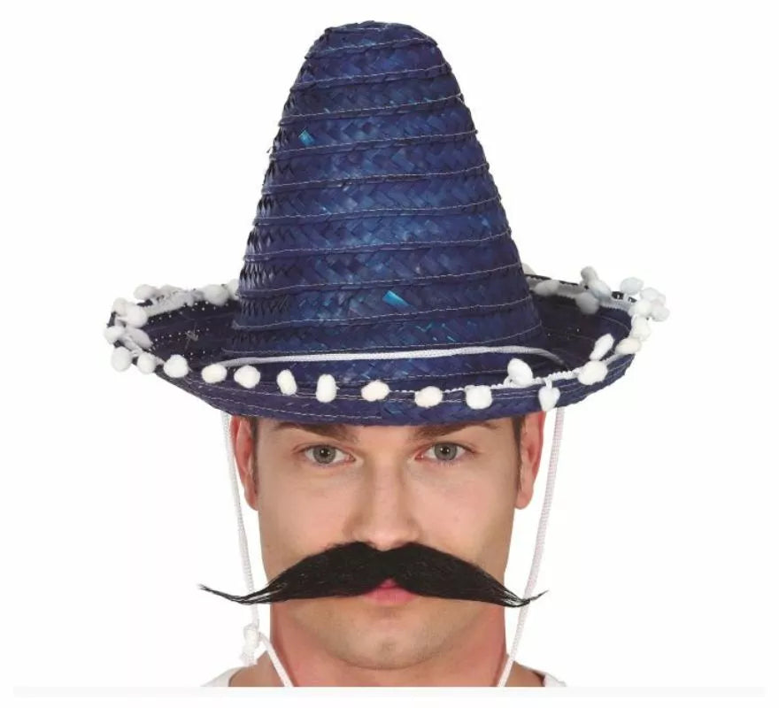 Translation missing: fr.Sombrero de Mexicano con Borlas en varios colores de 33 cm
