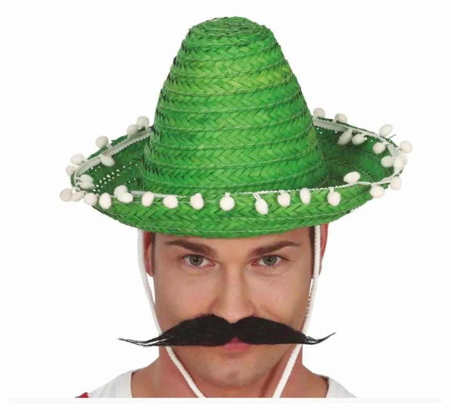 Translation missing: fr.Sombrero de Mexicano con Borlas en varios colores de 33 cm