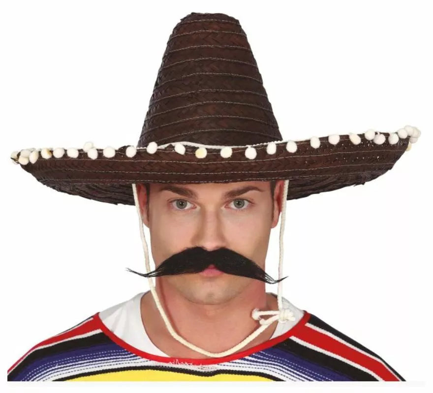 Translation missing: fr.Sombrero de Mexicano con Borlas en varios colores de 50 cm