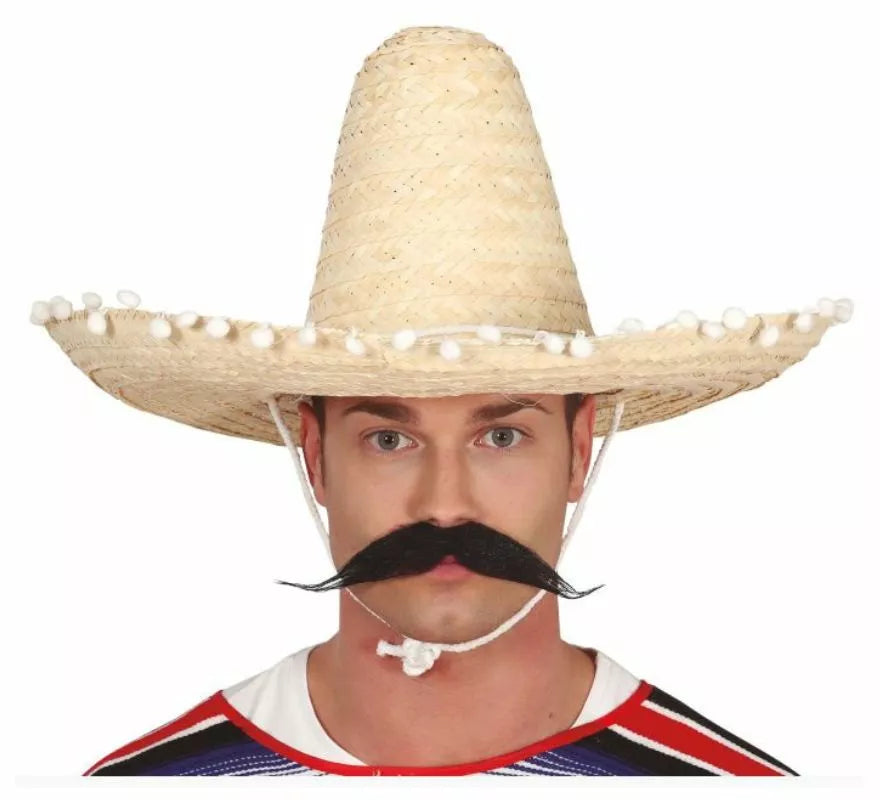 Translation missing: fr.Sombrero de Mexicano con Borlas en varios colores de 50 cm