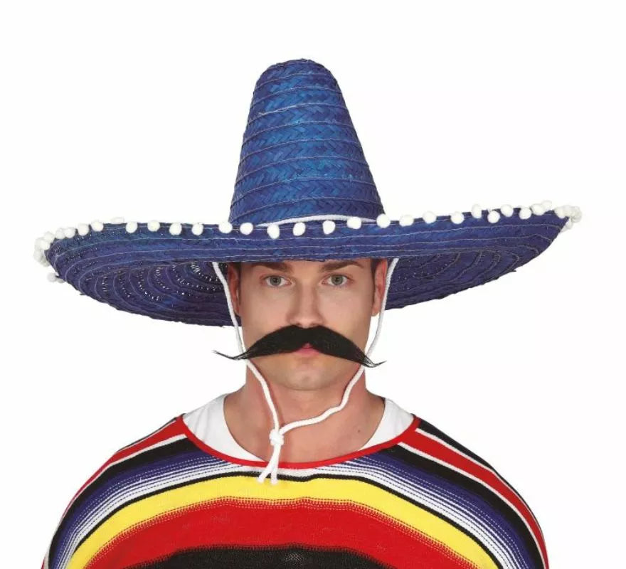 Translation missing: fr.Sombrero de Mexicano con Borlas en varios colores de 60 cm