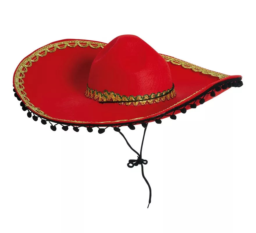 Translation missing: fr.Sombrero de Mexicano Rojo Fieltro
