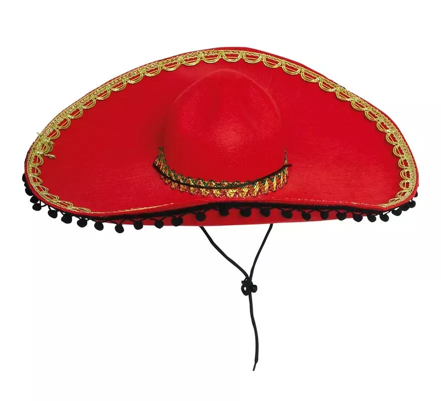 Translation missing: fr.Sombrero de Mexicano Rojo Fieltro