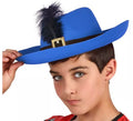 Sombrero de Mosquetero Azul infantil