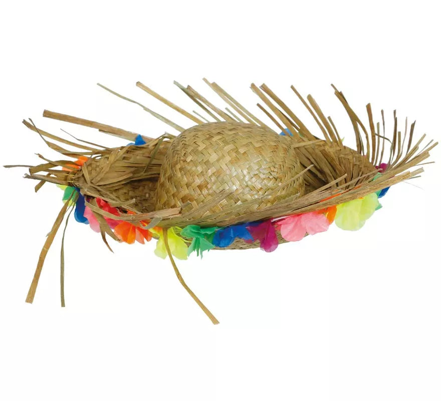 Translation missing: fr.Sombrero de Paja con Flores tropical