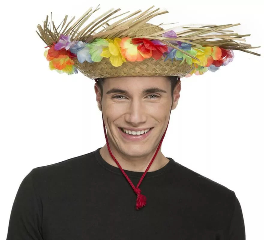 Translation missing: fr.Sombrero de Paja Playero con Flores