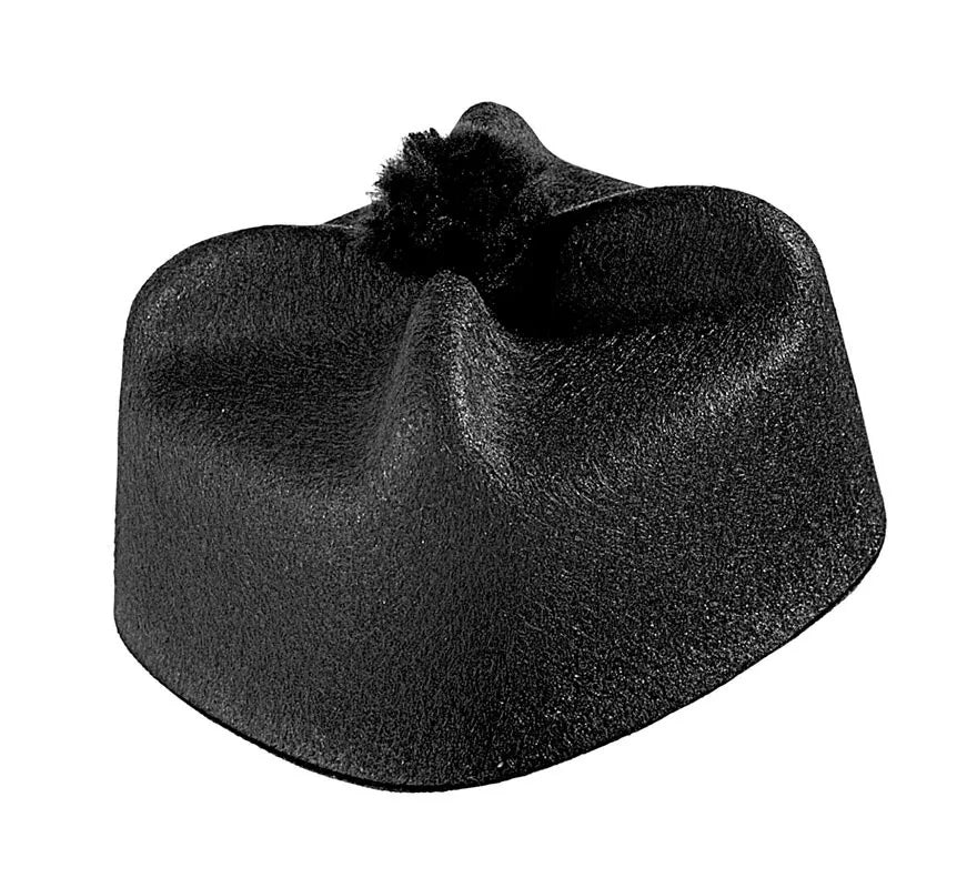 Translation missing: fr.Sombrero de Párroco negro de fieltro adulto